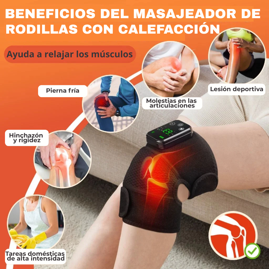 Massageador de Rodilla con Calor y Vibración – Compra 1 y Llévate 2